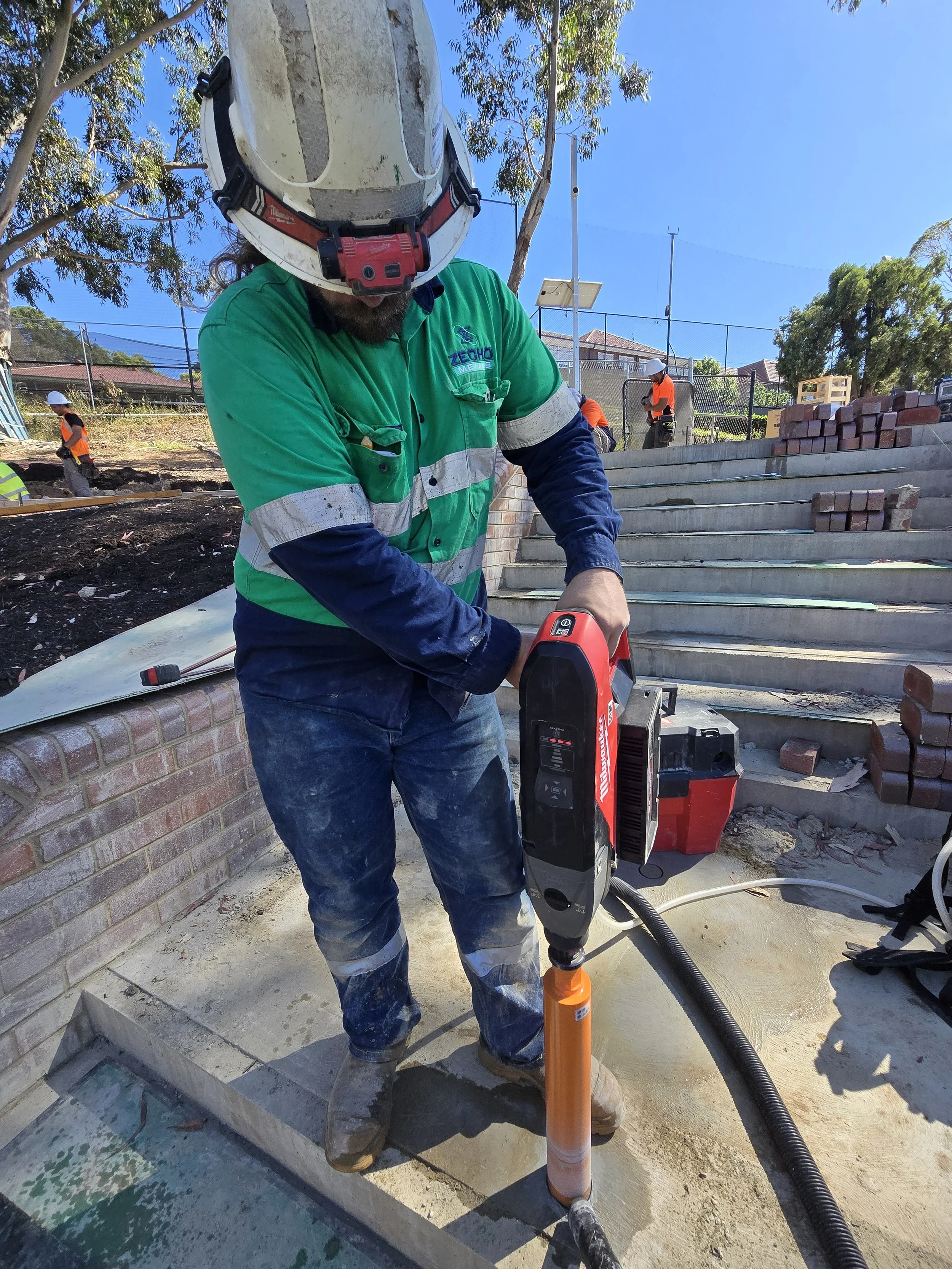 Corehole Milwaukee Stair Install Handrail