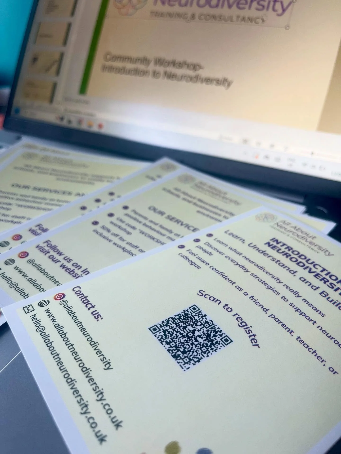 We are ready for tomorrow’s workshop! We can’t wait to welcome you all and talk about Neurodiversity together, burst myths and share stories. 
As a thank-you for joining us, all attendees will receive a 10% discount code for Flare Calmer