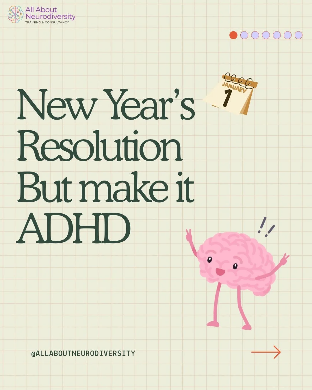 New year, same ADHD&hellip; but more realistic goals 💛
This year I&rsquo;m not trying to &ldquo;fix&rdquo; myself.
I&rsquo;m choosing to understand myself better.
✨ Create a happier, less stressful life &mdash; and actually enjoy my work again
🧺 Bu