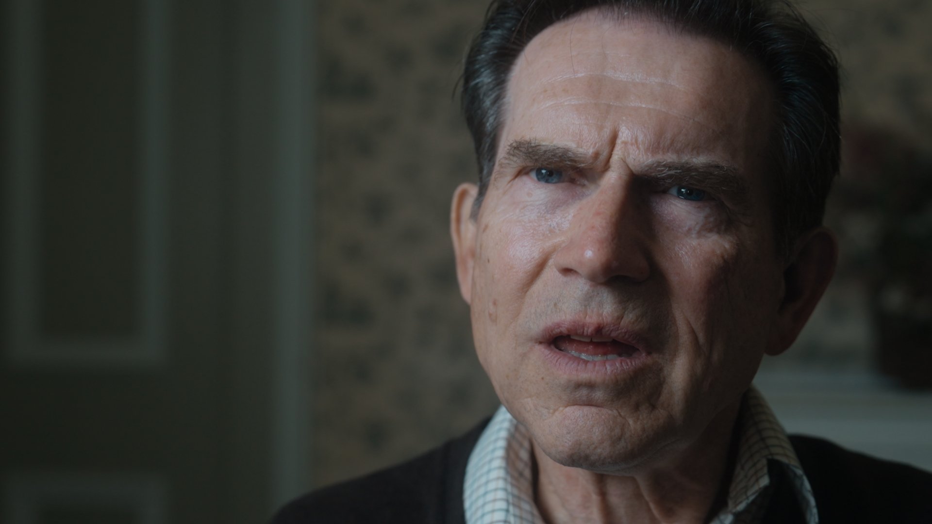 A closeup on a confused man.