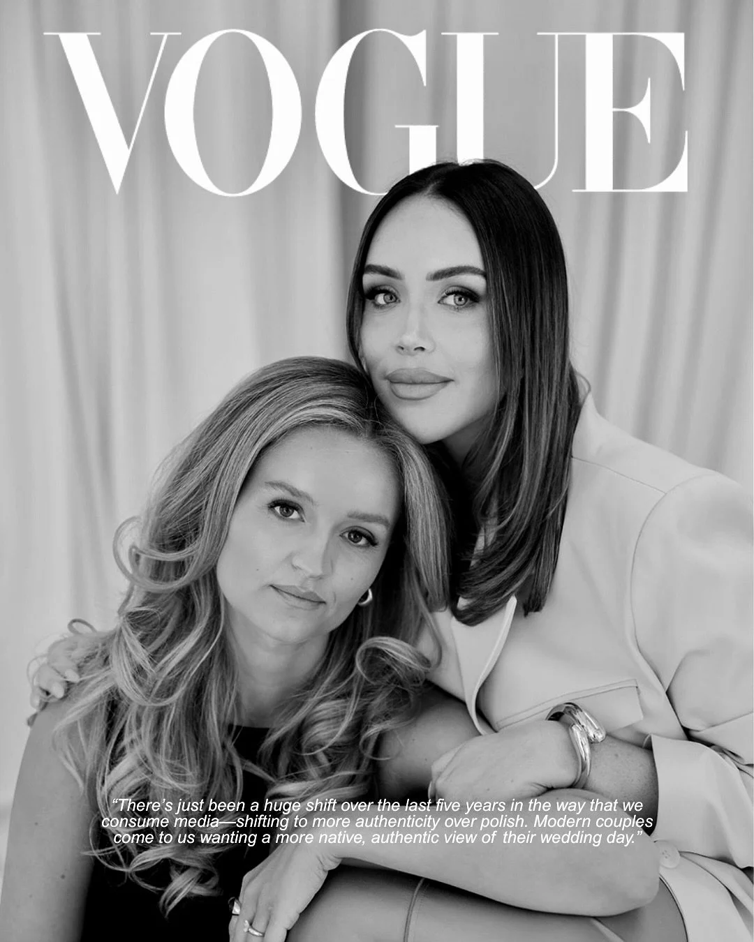 Content for Brides x VOGUE ~

We sat down with @voguemagazine to speak about the role of iPhone content in the luxury wedding space &mdash; a complete pinch-me moment that 2023 Alex and Lois would have never dreamed possible.

In this article we real