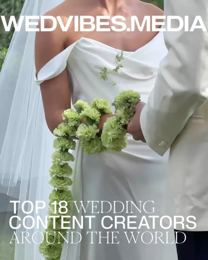 Thrilled to be named one of &lsquo;18 Wedding Content Creators Around The World&rsquo; by the team at @wed_vibes, alongside some amazing friends of ours.

&lsquo;From iPhone behind-the-scenes clips to editorial-style short films, content creators are