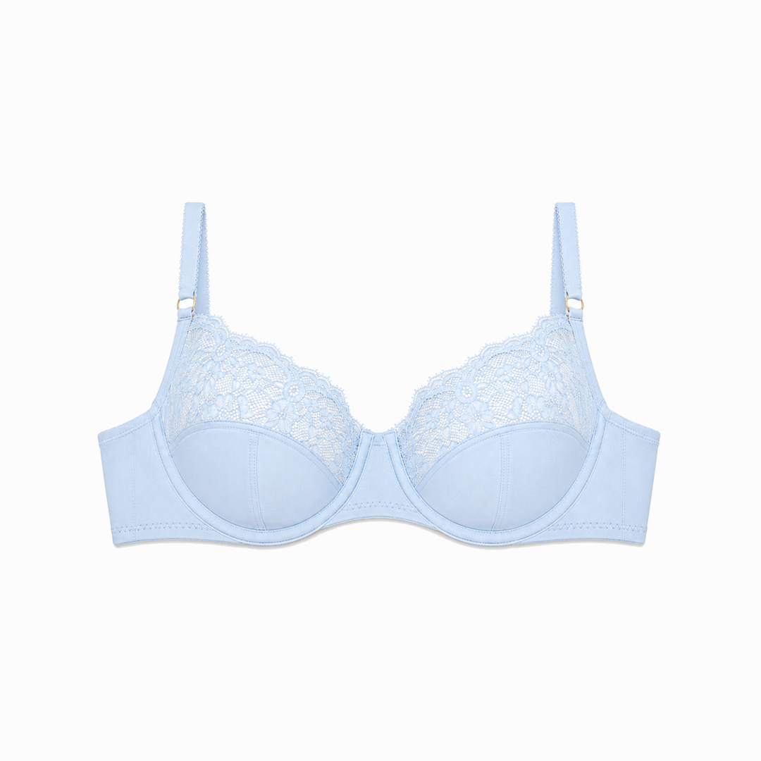 Full Cup Bra In Baby Blue