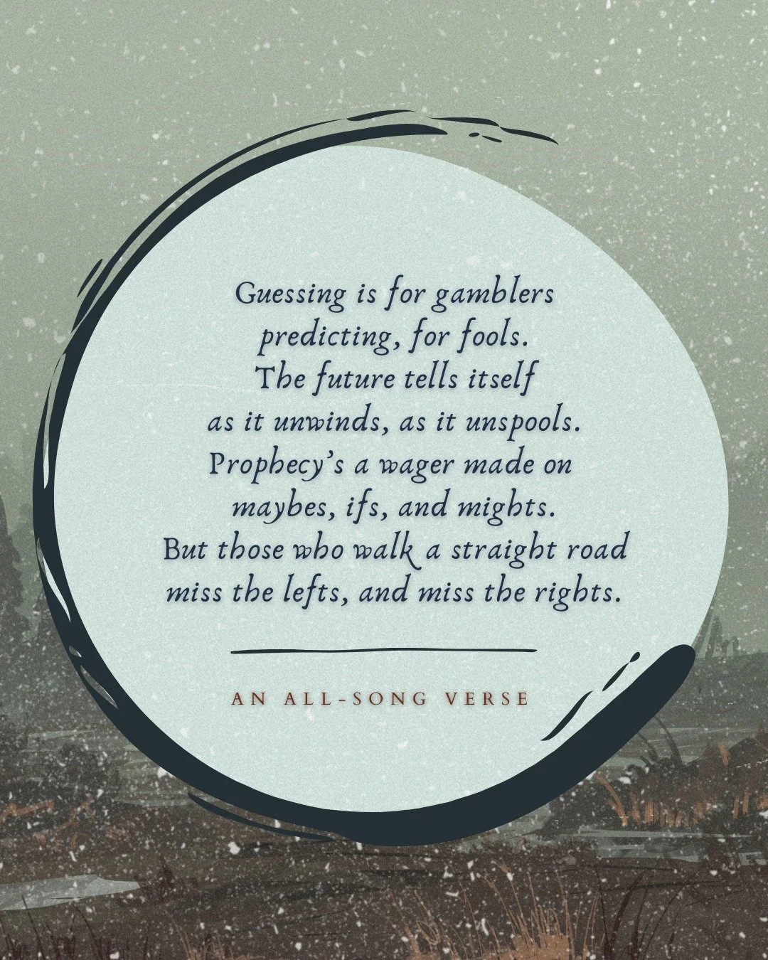 Another All-Song verse from The Fortune-Teller's Son. 

I've made some changes to the website to make following my progress with the WIP a little easier. I'm also working on a couple of giveaways, too. This one's short and sweet as I'm still battling