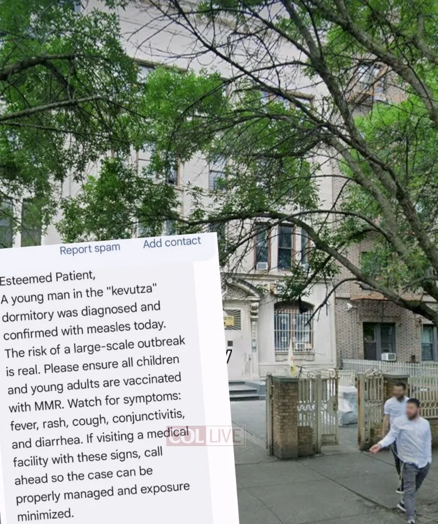 🟡 Measles Case Confirmed in 770 Dormitory in Crown Heights