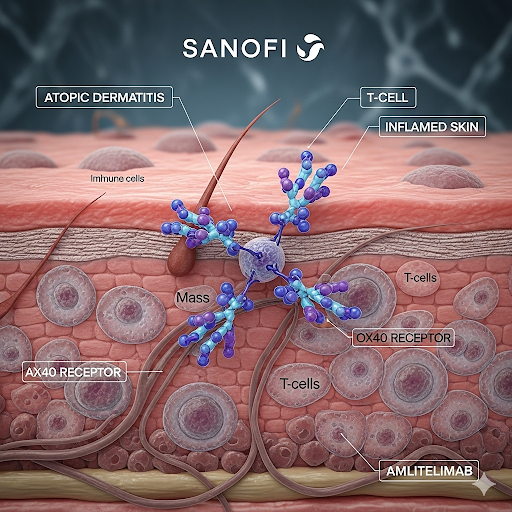 Erosión de $13 mil millones de Sanofi: Resultados del ensayo de Amlitelimab y el dilema de la línea de desarrollo