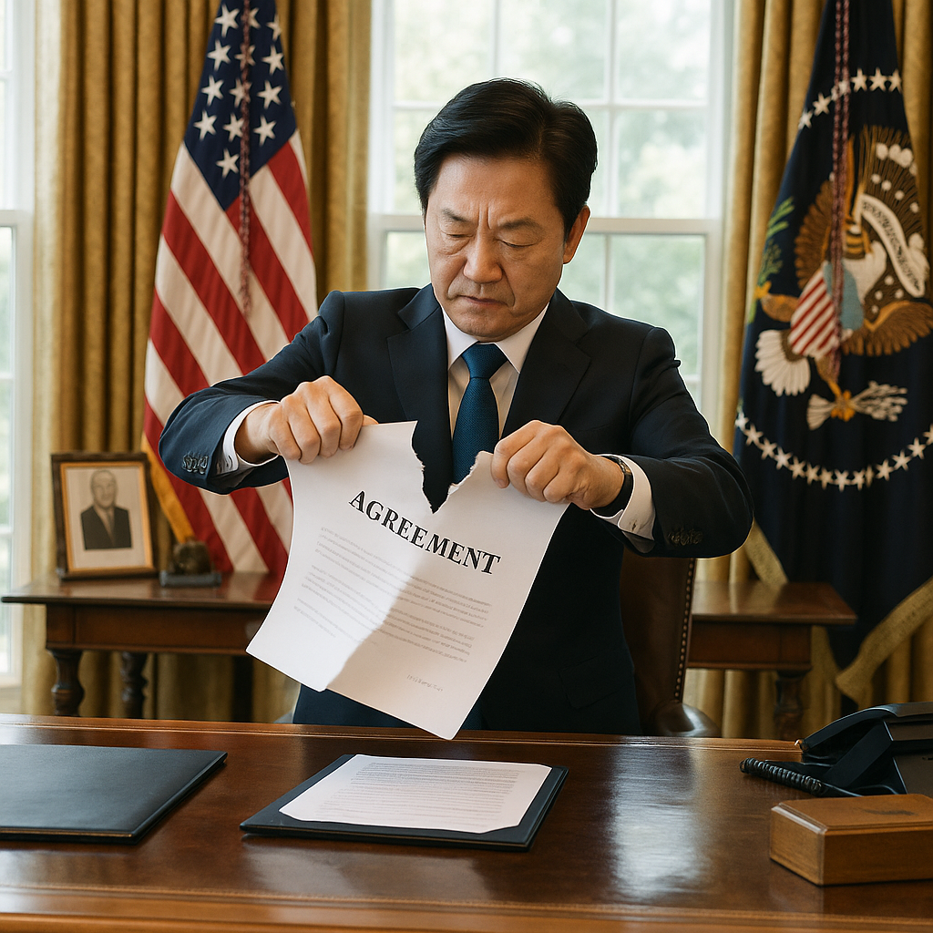 한국의 3,500억 달러 대미 협상 교착: 이재명의 전략적 침묵의 저항