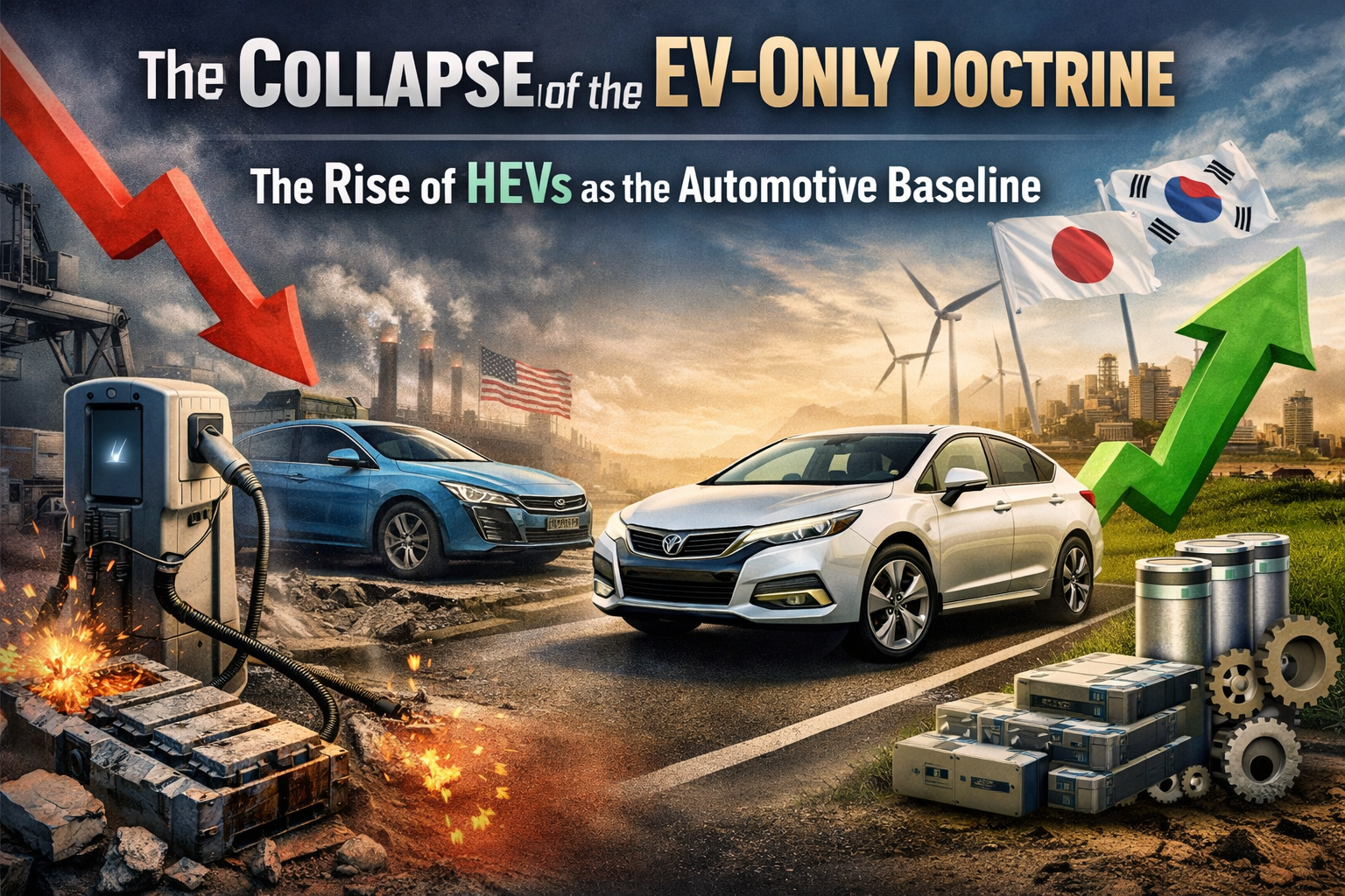 The Collapse of the EV-Only Doctrine and the Emergence of HEV as the Automotive Baseline