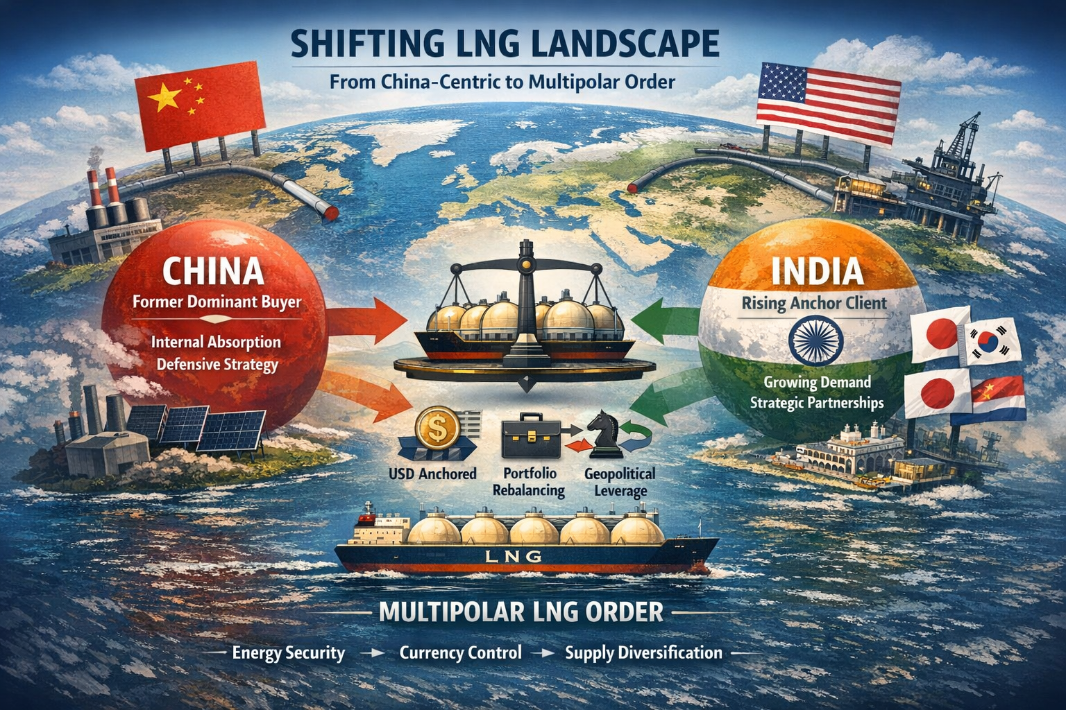 Energy Anchor Formation Under Multipolar Transition