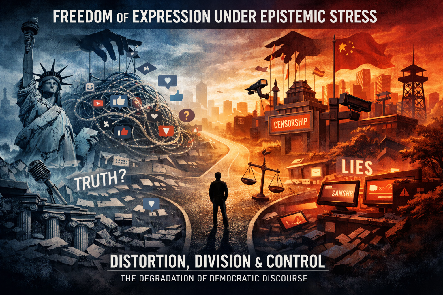 Freedom of Expression Under Epistemic StressStructural Degradation of Democratic Discourse and the Limits of Identity-Based Speech Control