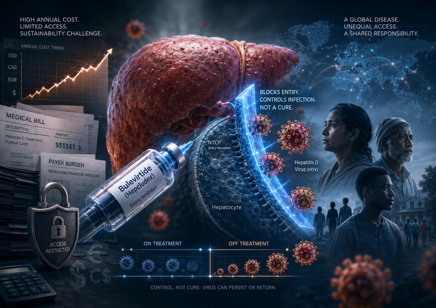 Hepcludex and the Structural Cost of Chronic HDV Control