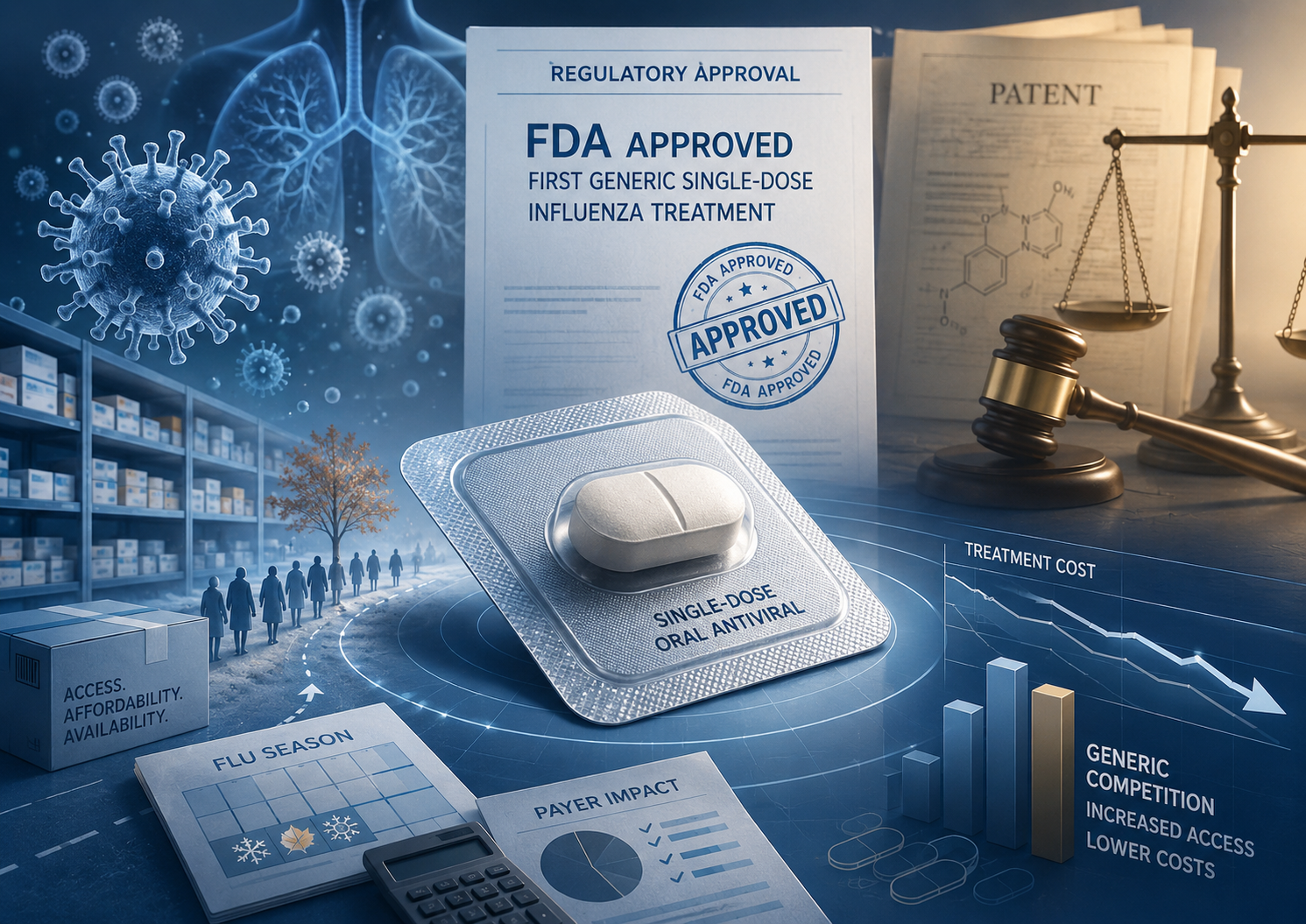 FDA’s First Generic Baloxavir Approval and the Market-Access Tension Behind Single-Dose Influenza Treatment
