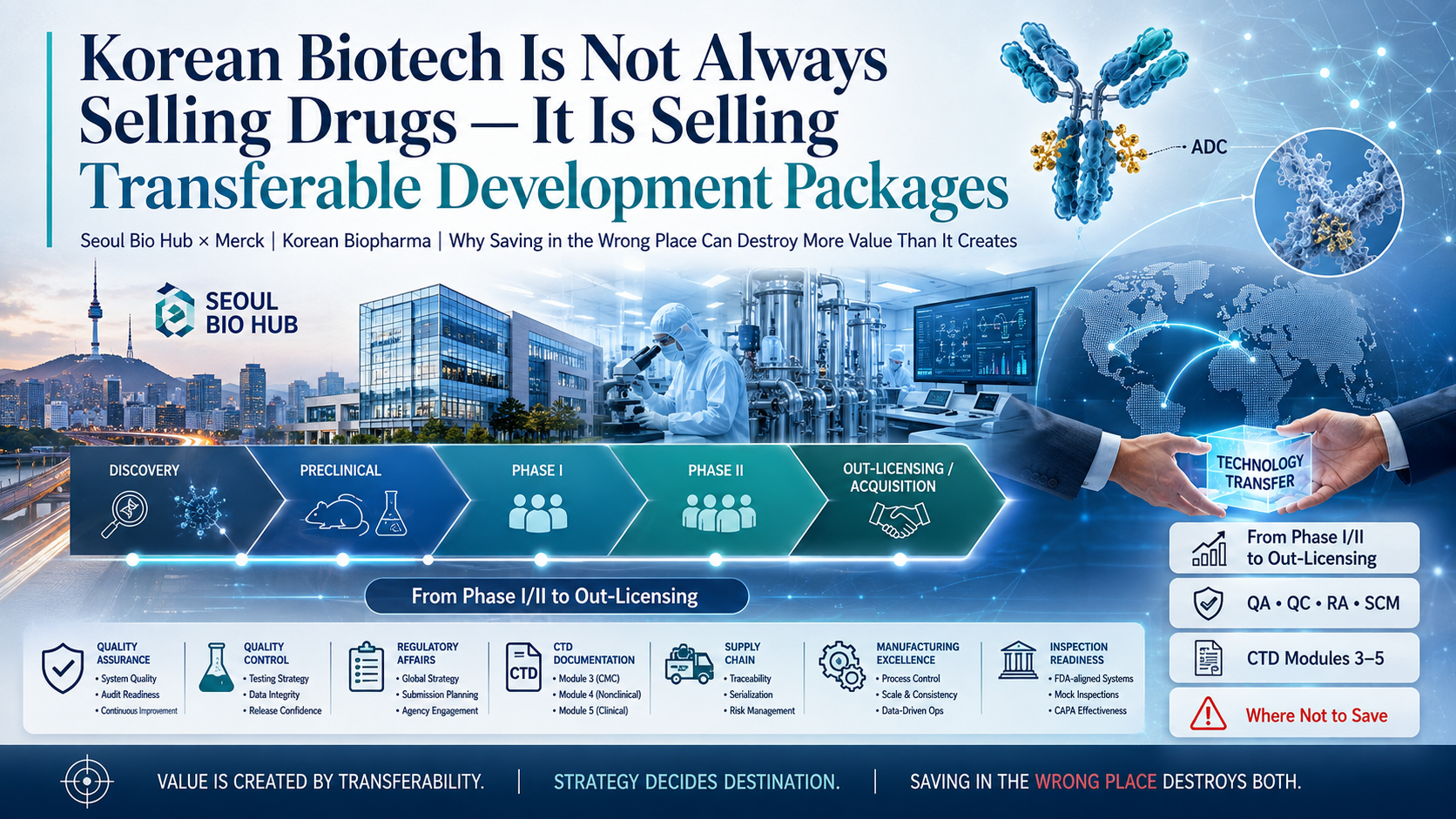 Korean Biotech Is Not Always Selling Drugs — It Is Selling Transferable Development Packages