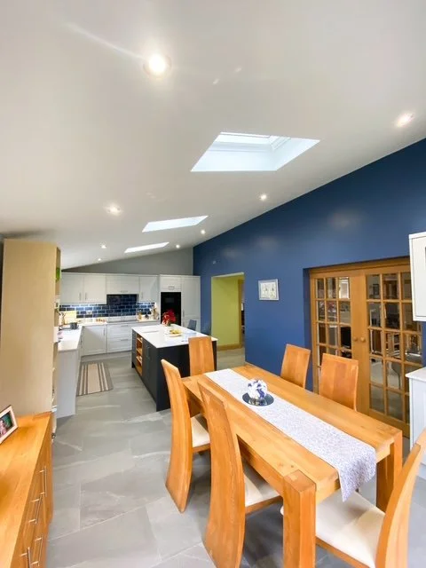 New build kitchen extension in Hook East Yorkshire, creating a light, bright entertaining family space.