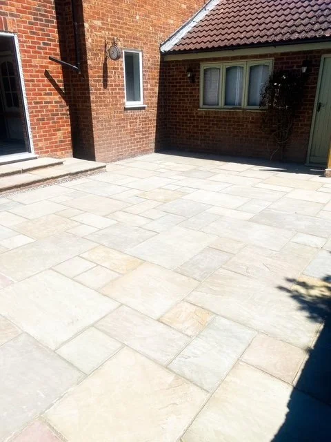Exterior photo of bright brick extension with bifold doors in Carlton, East Yorkshire from BHY Contracts.