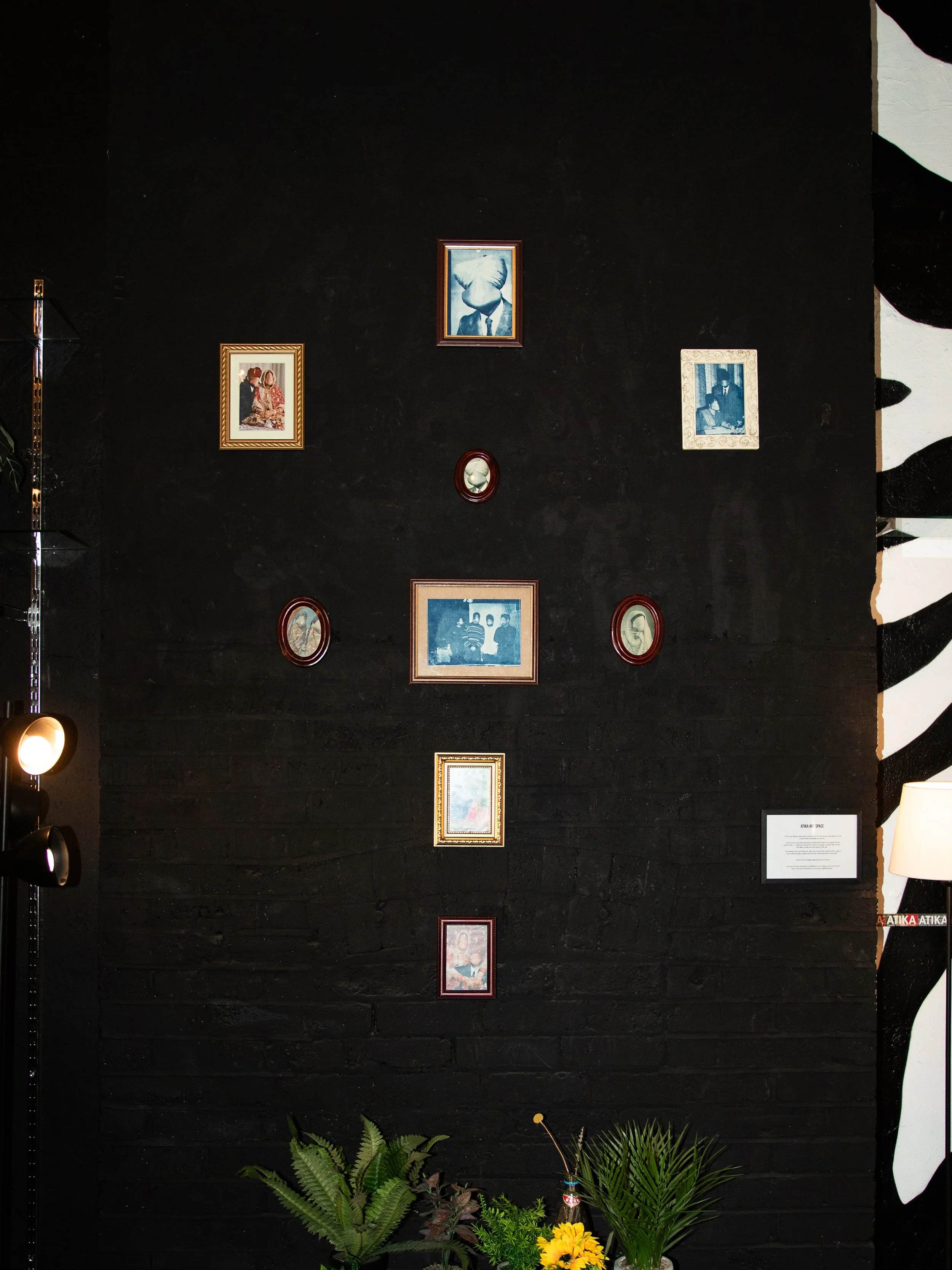 Creative exhibition space inside ATIKA London vintage store