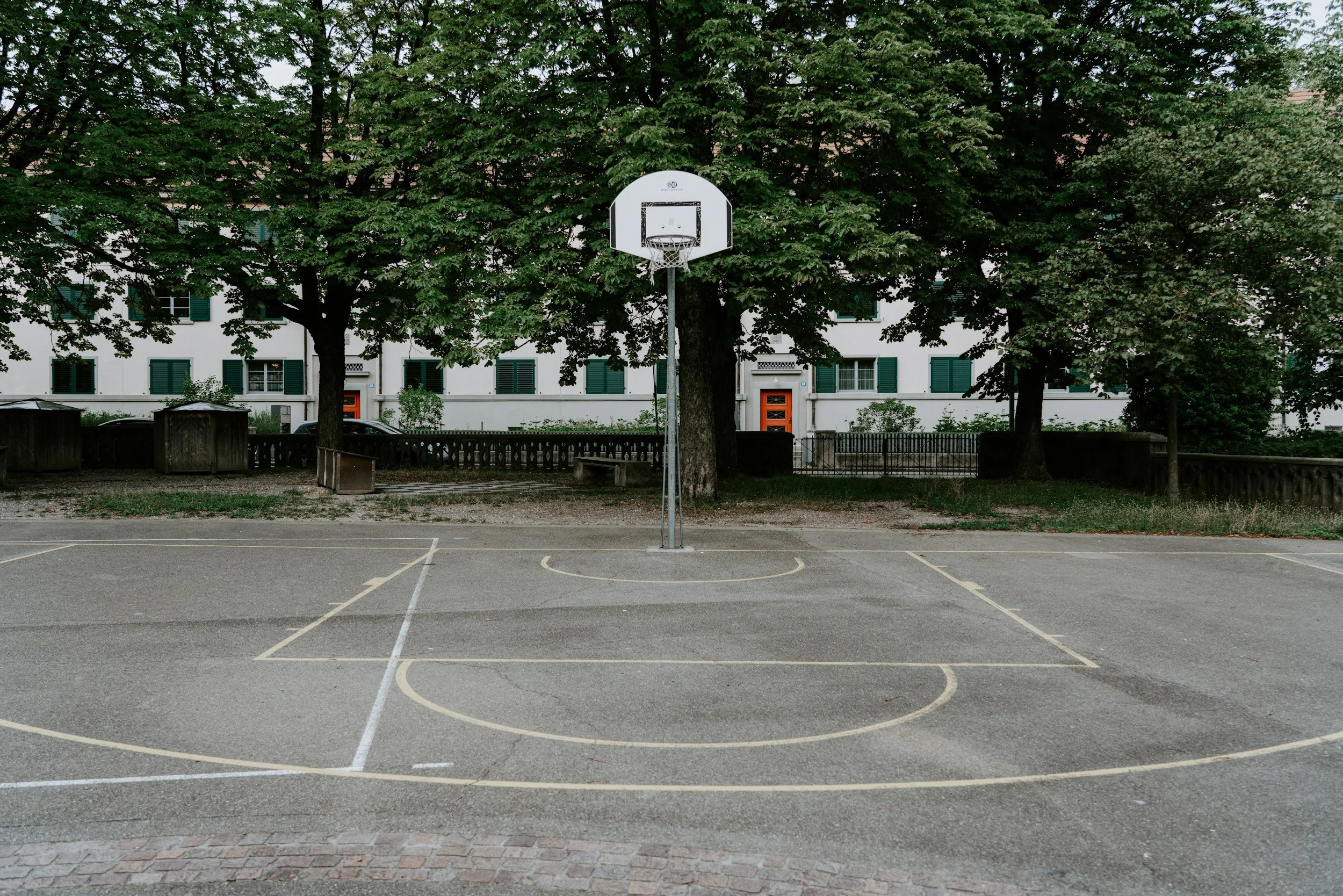 A public basketball court