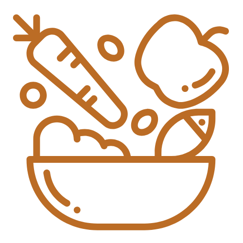 Graphic of fruits and vegetables