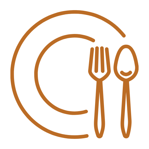 Graphic of a plate and silverware