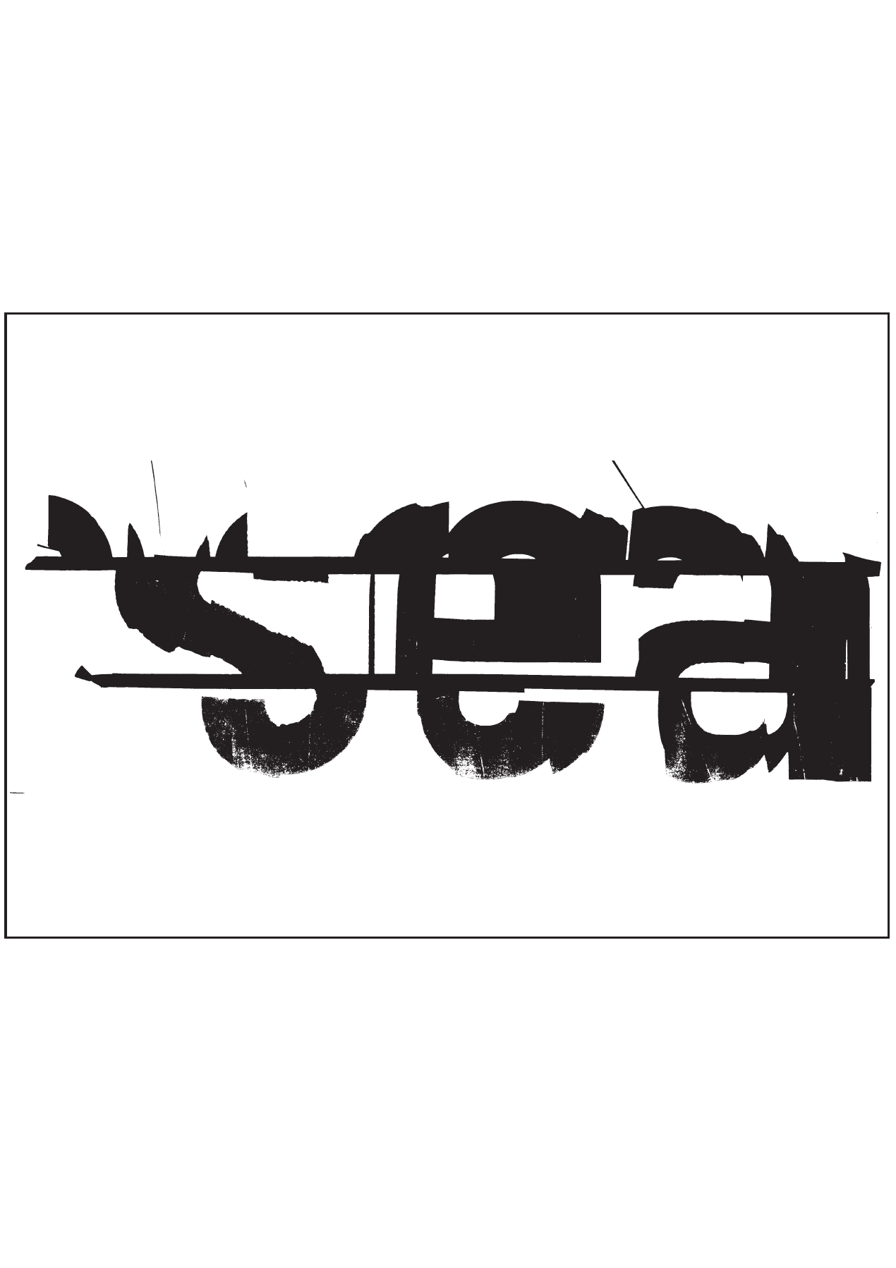 Sea - Print by Graham Wood (A2)