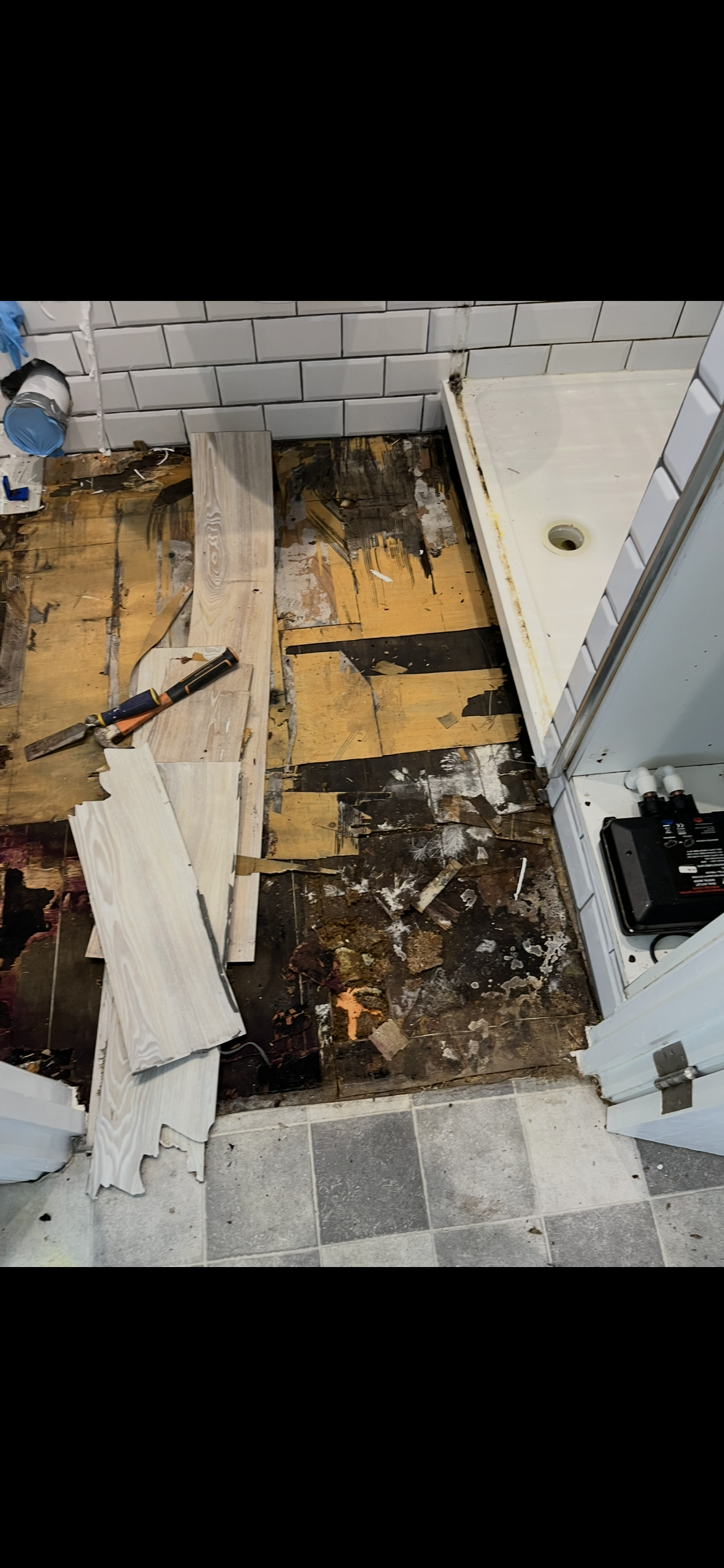 Damaged flooring