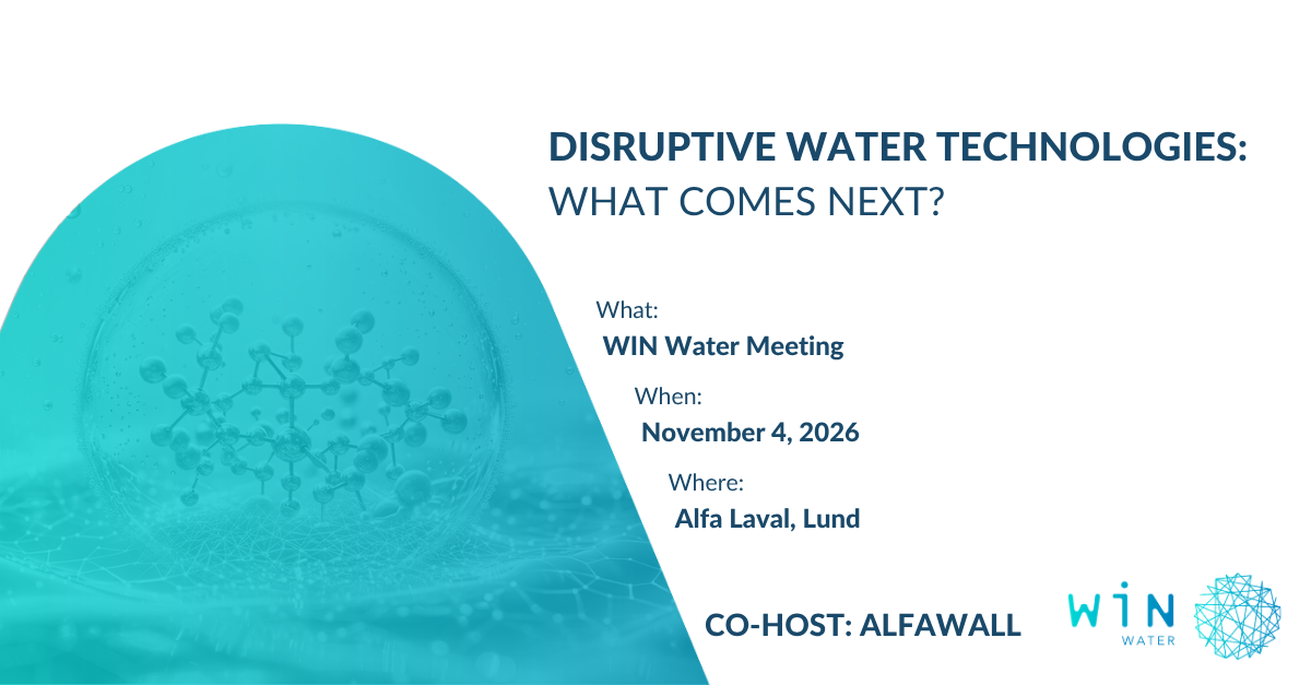 WIN Water Meeting - Disruptive Water Technologies