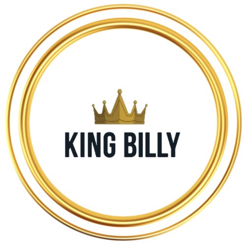 King Billy casino logo inside gold circle
