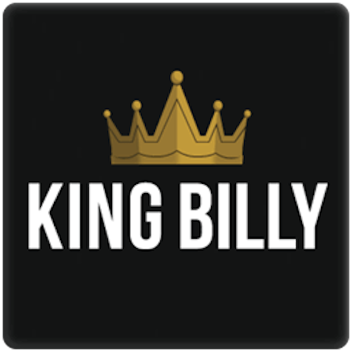 King Billy casino logo on black square