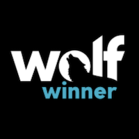 Wolf Winner casino logo on black square