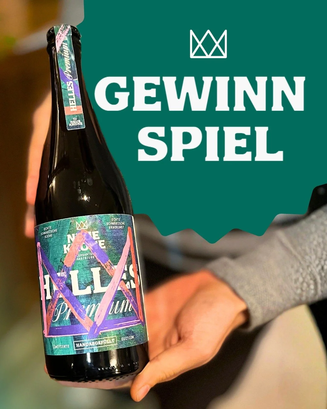GEWINNSPIEL🍾

Wir verlosen 3 Sixpacks unseres limitierten Kronenbier an echte Genie&szlig;er aus dem Raum Stuttgart! 🍻

So kannst du mitmachen:

➡️ Folge der Neuen Krone auf Instagram
➡️ Like diesen Beitrag
➡️ Markiere 3 Genie&szlig;er, mit denen d