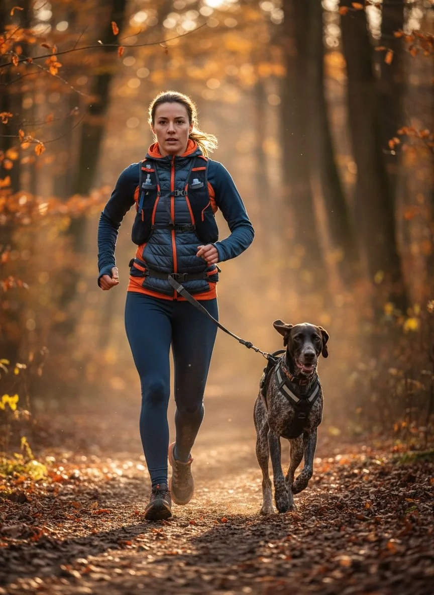 A mock up of a Dog Runner image that could be used for Marketing