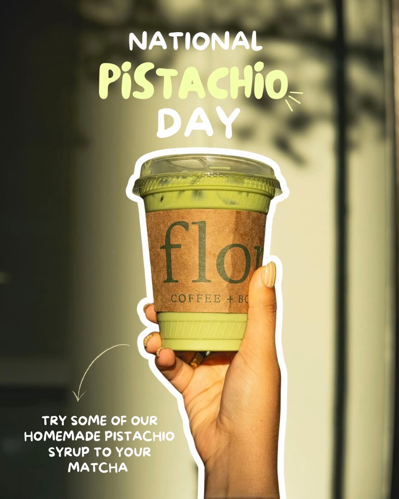 Happy National pistachio day 💚
Today has matcha + pistachio syrup written all over it, come in and tell us what you think of the combo!