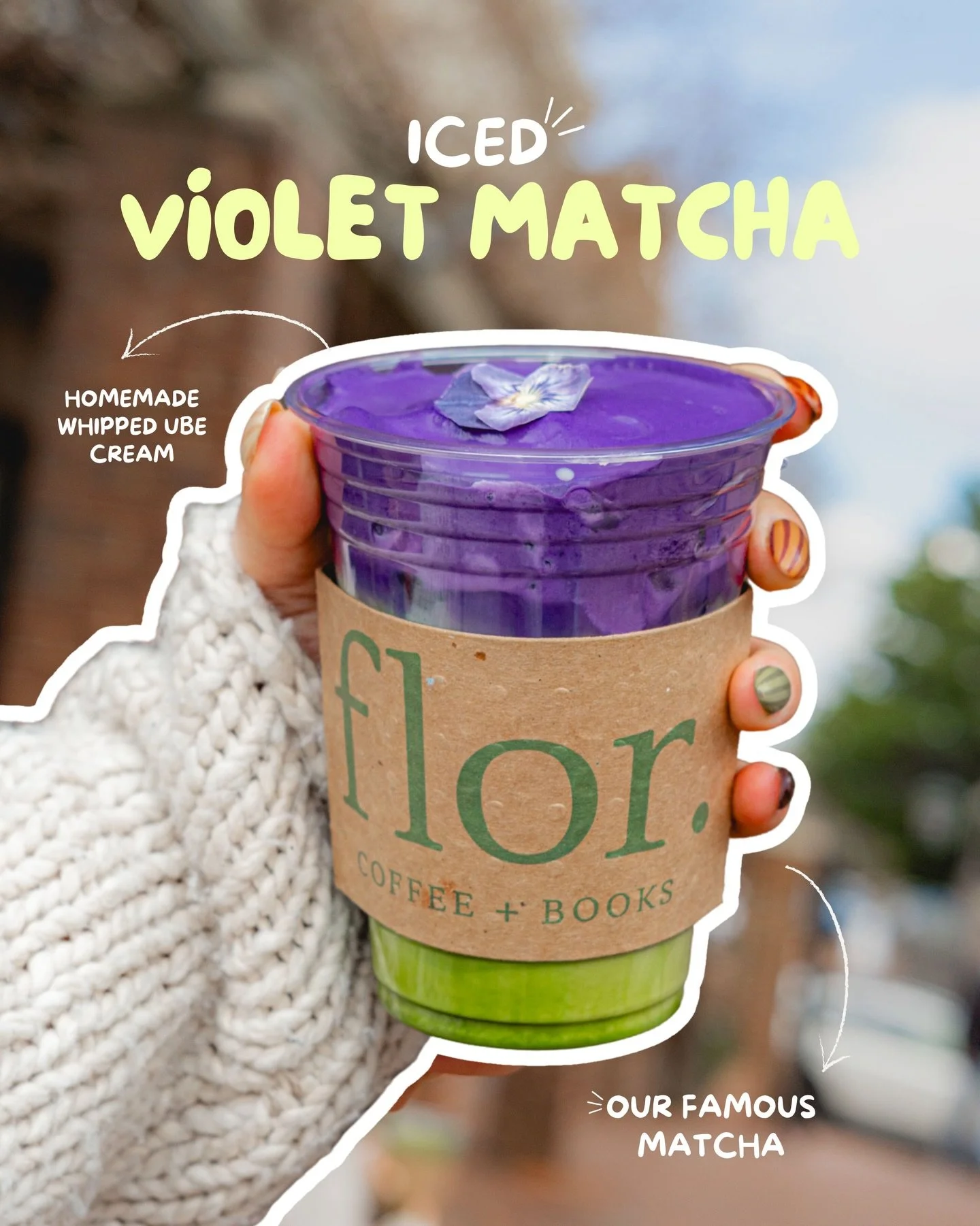 🪻Iced Violet Matcha🪻

Ube meets matcha in the dreamiest latte ever. ✨🍵
Creamy, earthy, sweet, and perfectly balanced. Our matcha keeps it fresh and mellow while the ube adds that cozy, dessert-like finish. Iced, layered, and almost too pretty to d