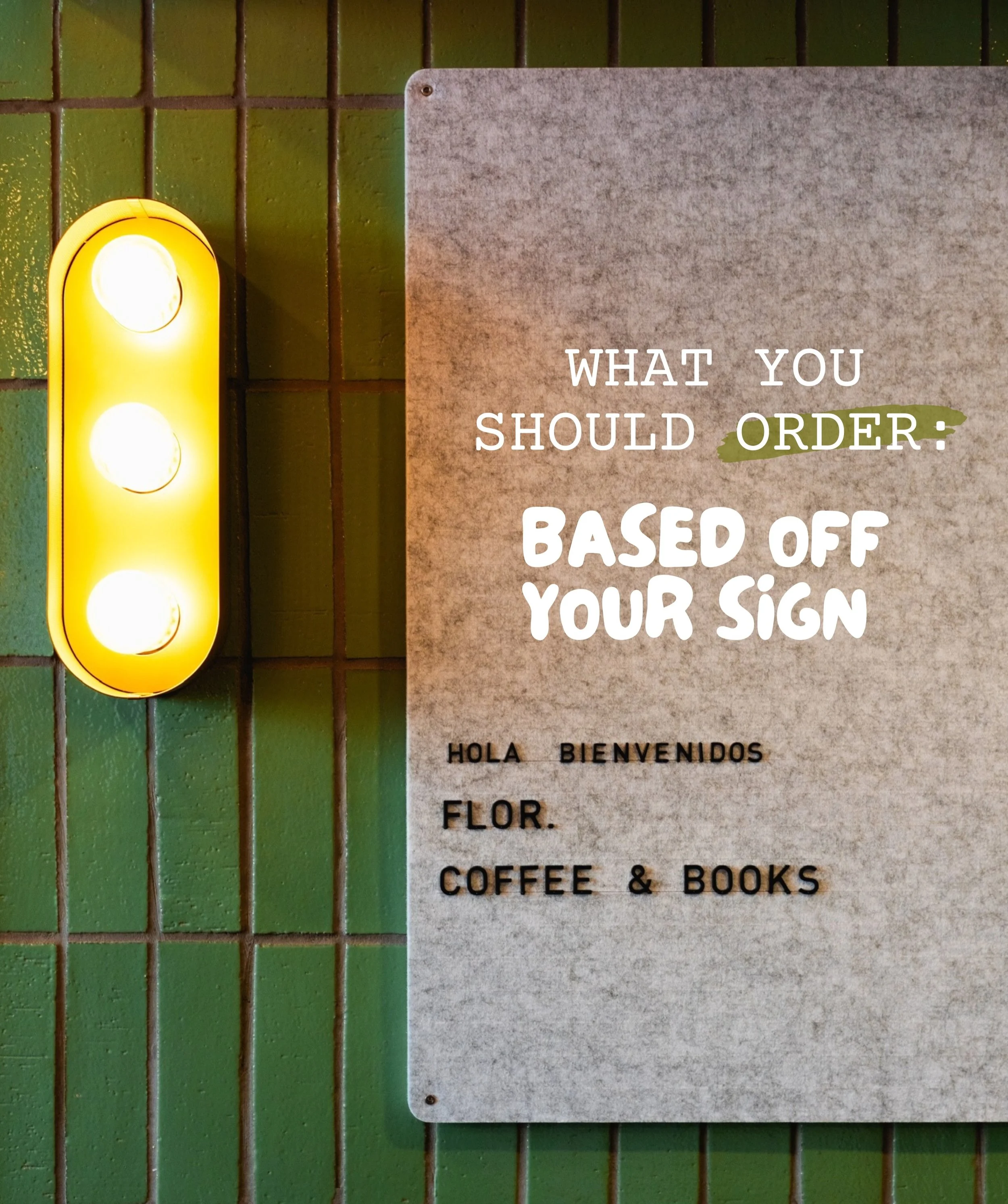 An order written in the stars ✨ 
What we think you should order based off your zodiac sign 👆

Interested in learning more about your astrological sign, birth chart, and planetary influences? 
🗓️Join us on June 4th for a cozy dinner at Flor's where 