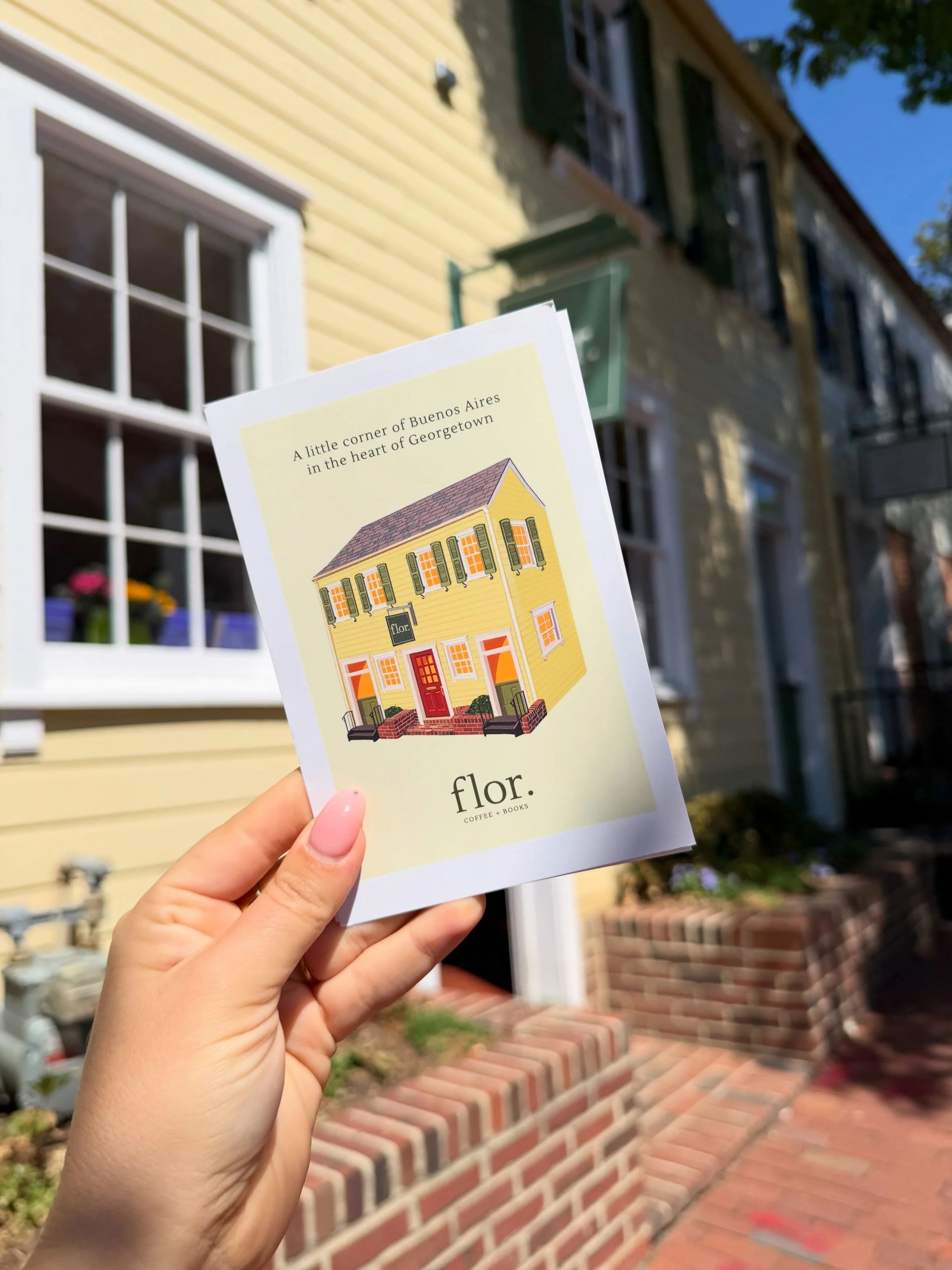 Wish you were here.

Sending a postcard from a little caf&eacute; in the heart of Georgetown, where the coffee is strong and the empanadas are fresh ☕️💌