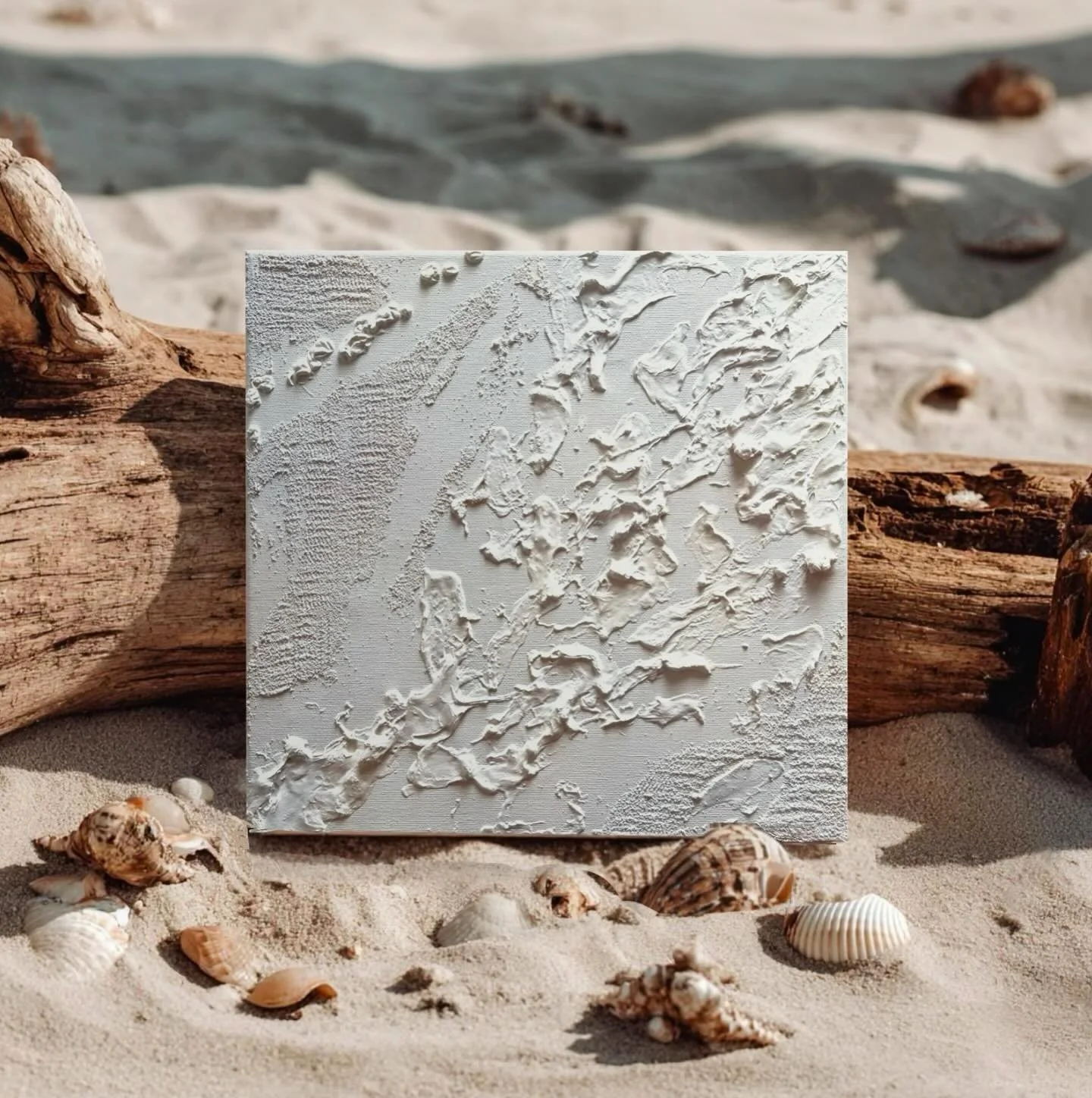 Happy place #minimalist #art #texturedart #beach