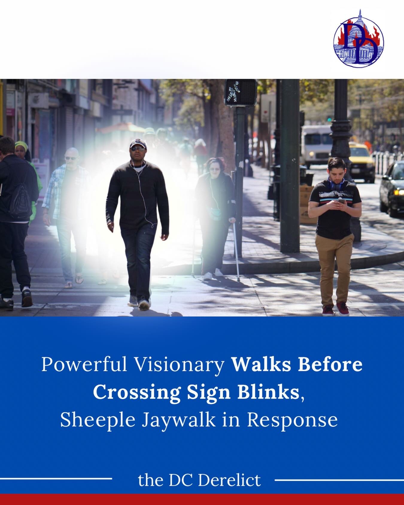 Man reports feeling of superiority inflated his head so much he nearly couldn&rsquo;t walk #satire #fakenews #dc
