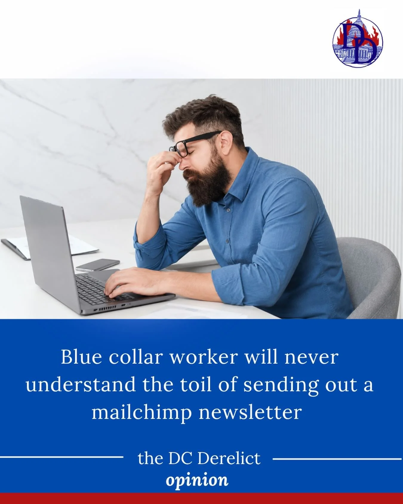 Sure physical labor is tough, but have you tried to keep the subject line under six words? 

#satire #theonion #workbelike #comedy