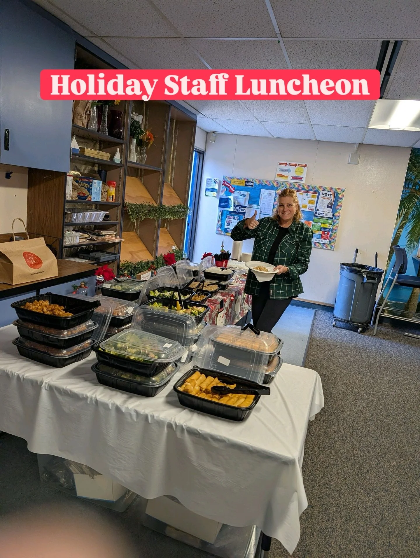 We hosted a holiday lunch for our fantastic, hard-working teachers and staff. Wishing them all a restful winter break! 🐼