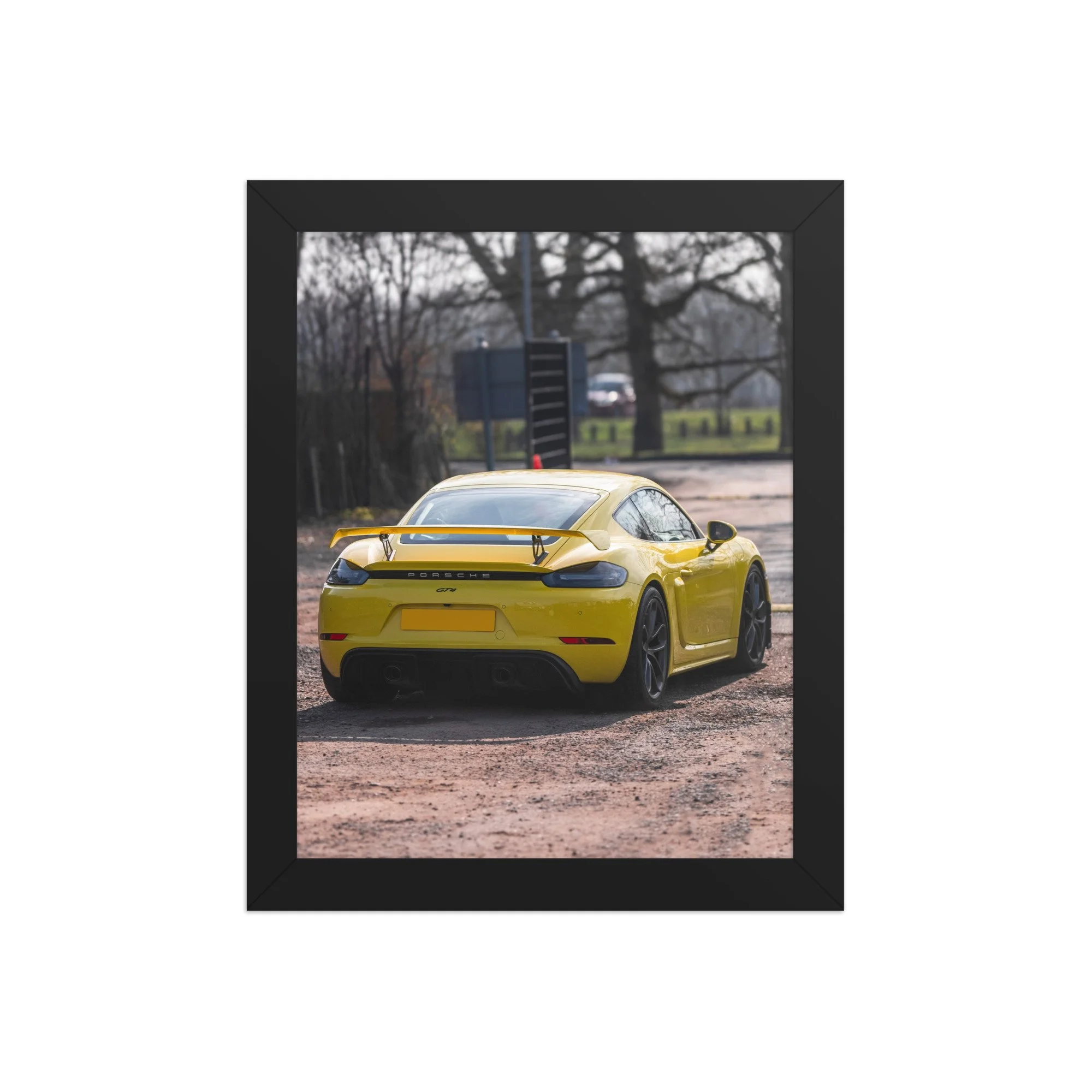 Porsche 718 Cayman GT4 | 8″×10″ Framed Print