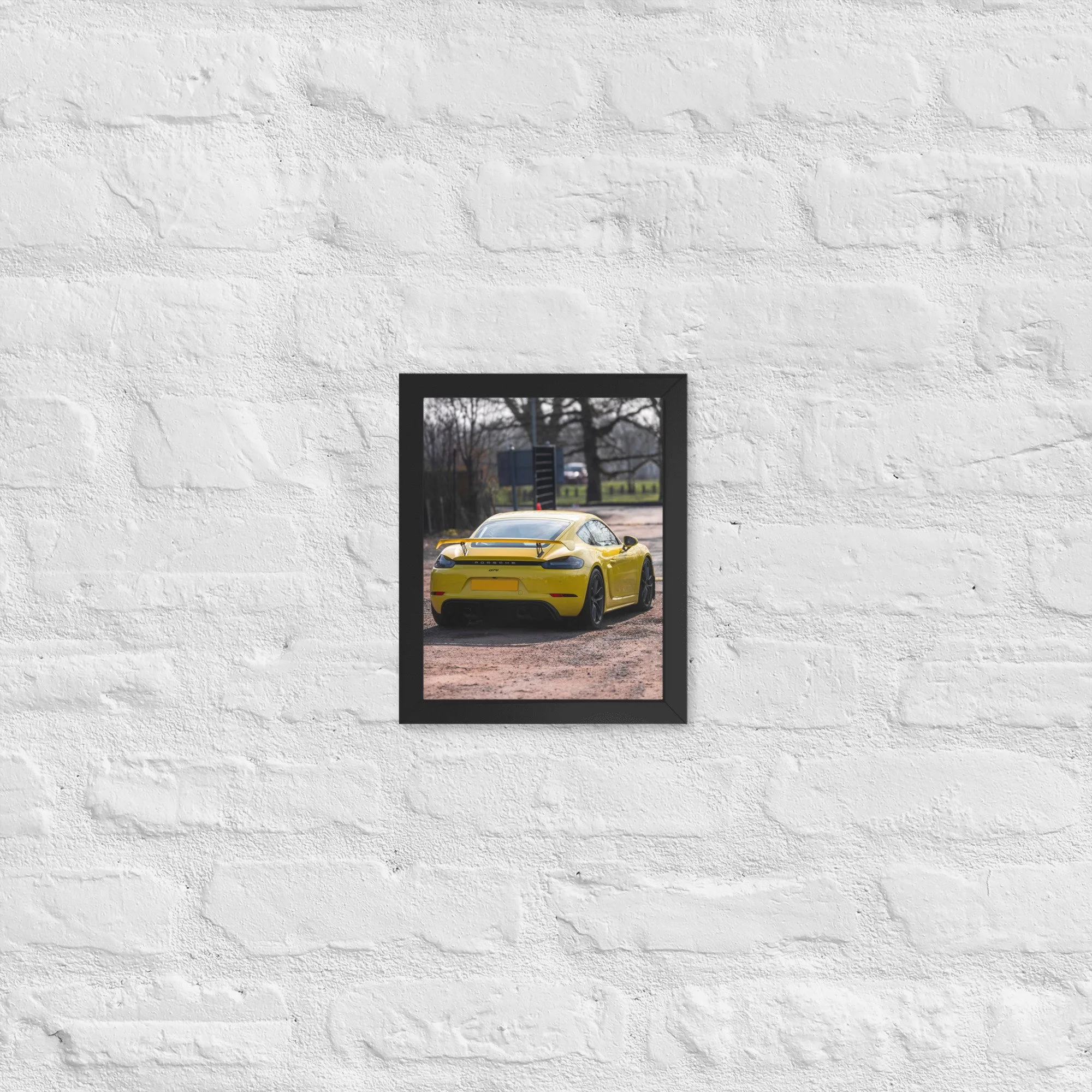 Porsche 718 Cayman GT4 | 8″×10″ Framed Print