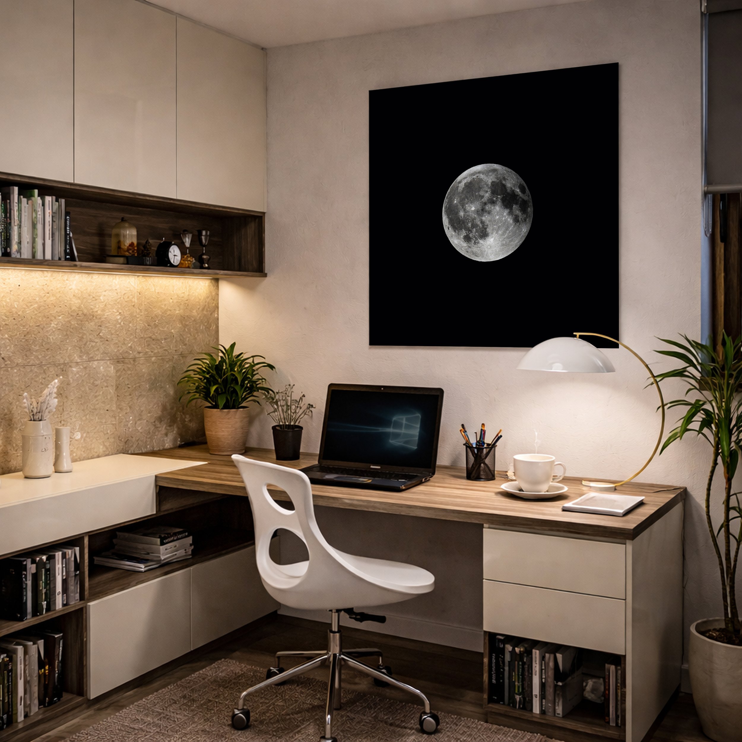 Room View - Full Moon Premium Wall Art Print.jpg