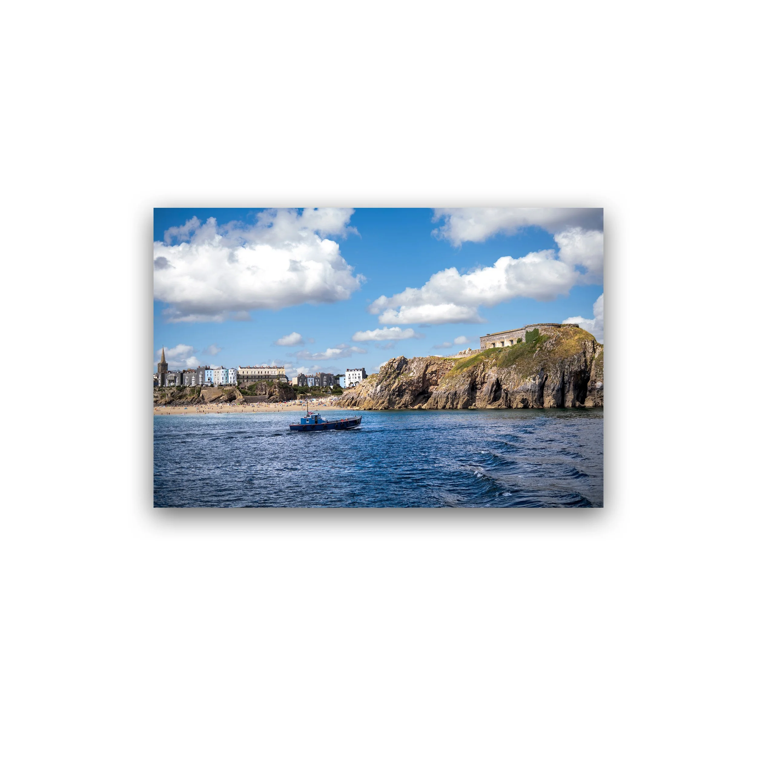 12x18 - Tenby - St Catherine's Island Premium Wall Art Print.jpg