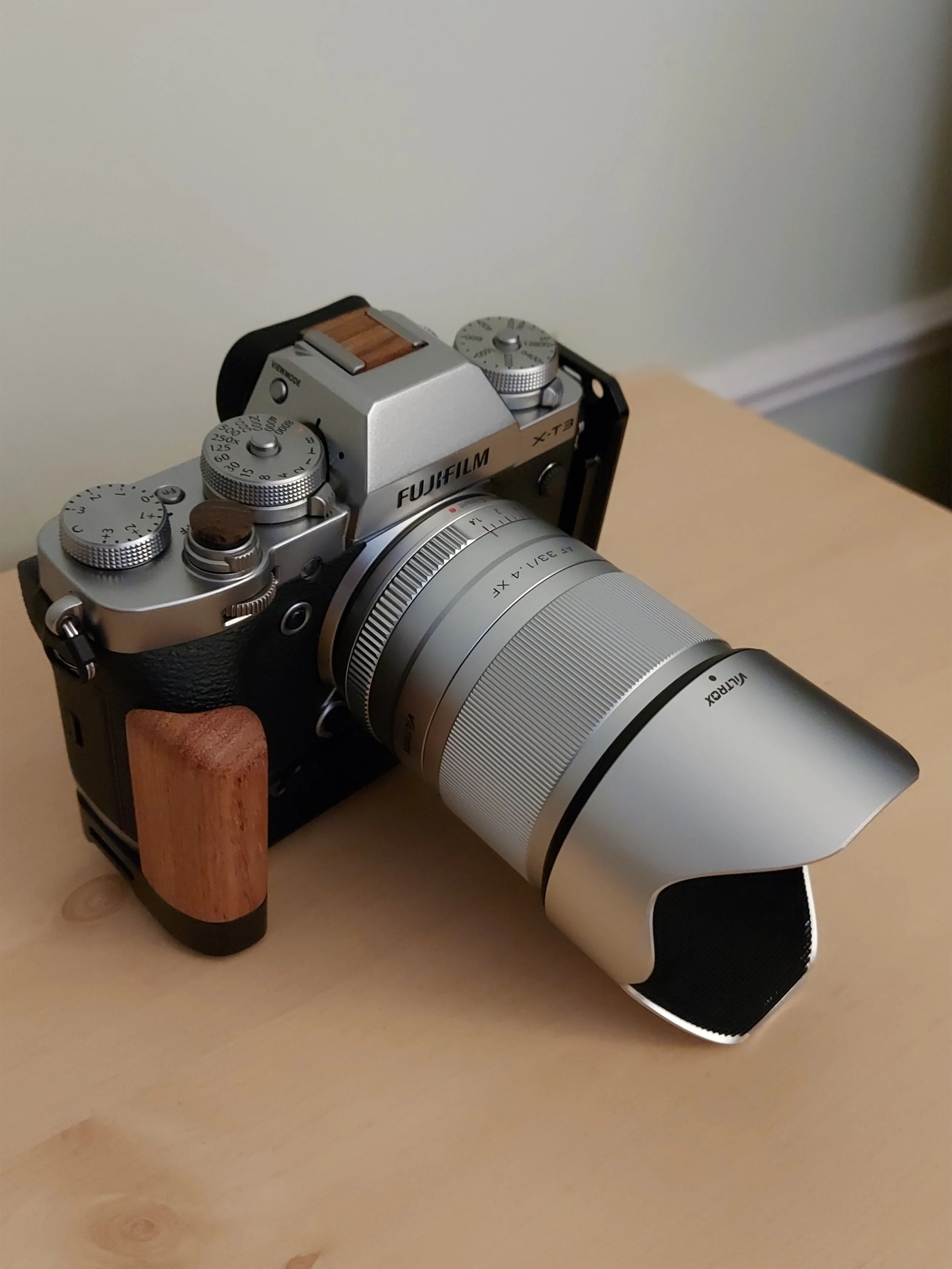 Fujifilm X-T3 with a Viltrox 33mm lens