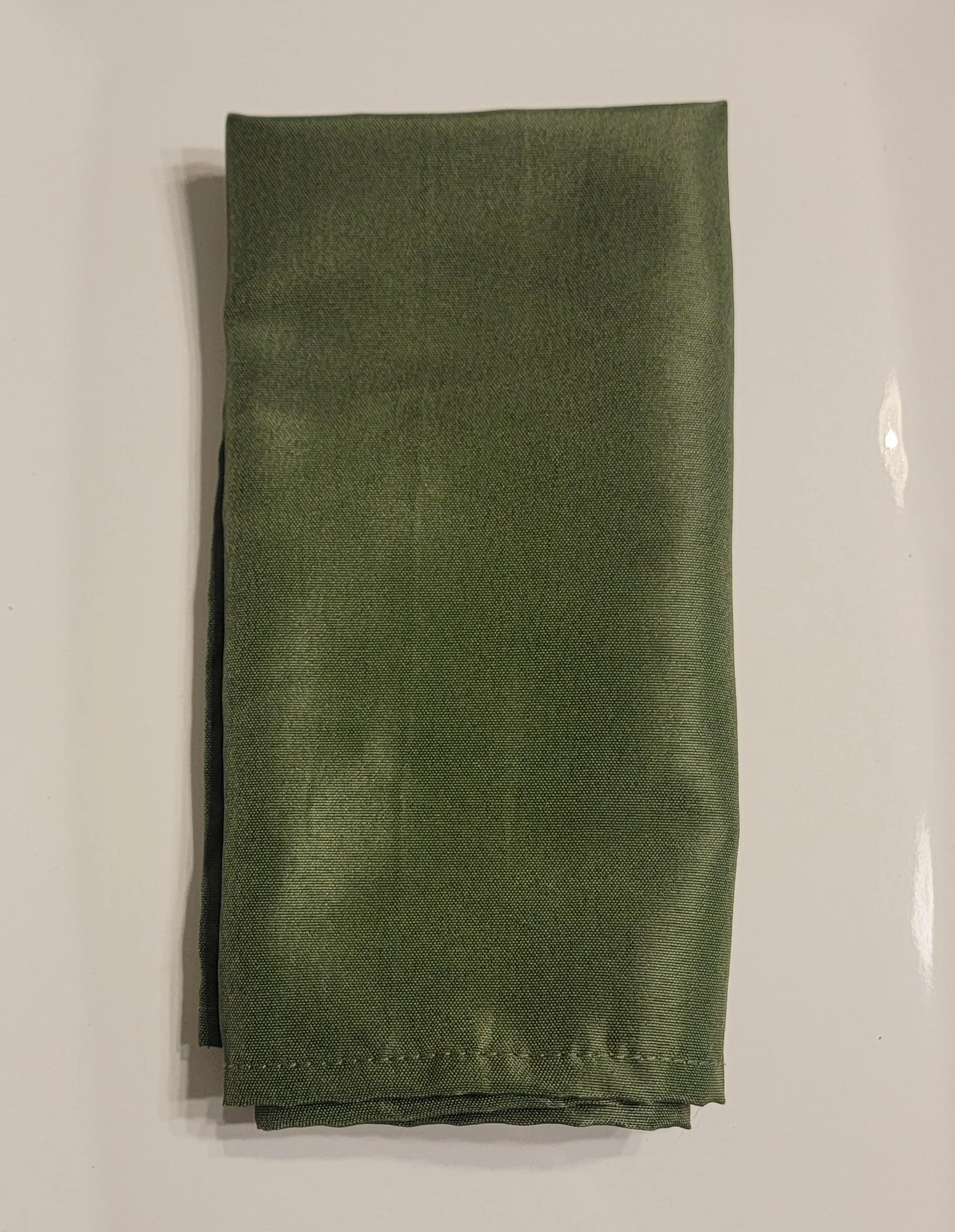 Forest Green Polyester Cloth Napkins •
17" x 17" •
Quantity in Stock: 48
