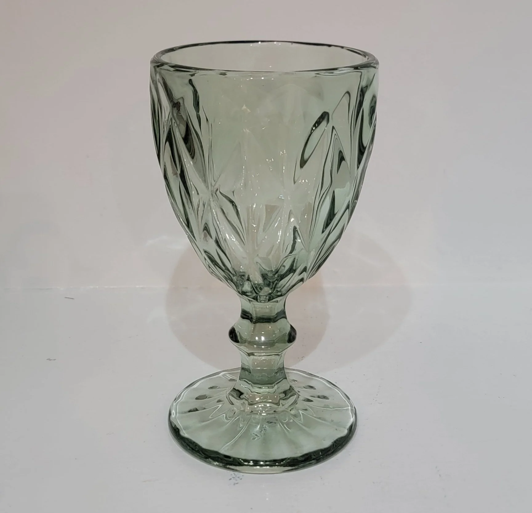 Green Glass Goblet • Quantity in Stock: 1