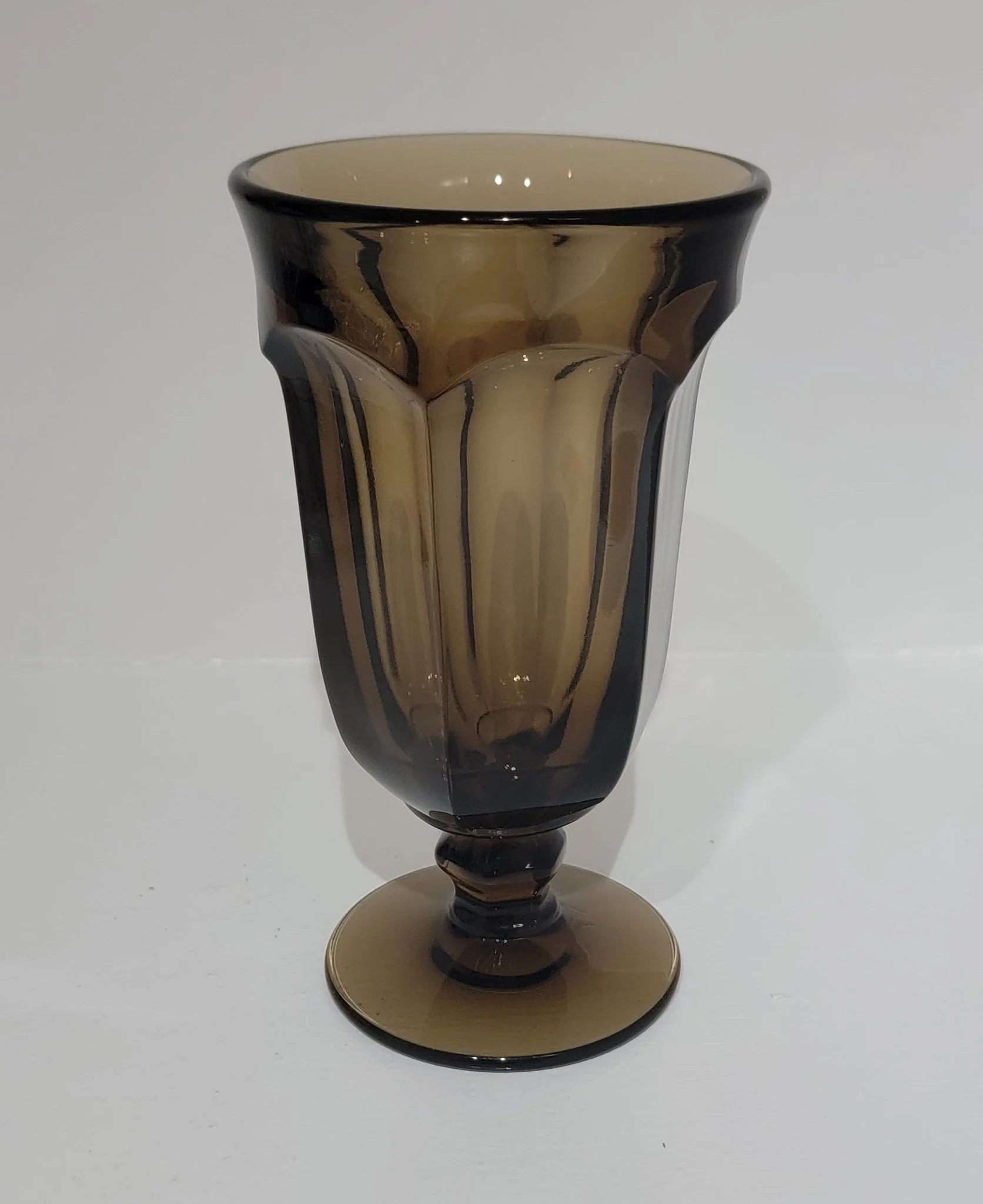 Imperial Glass Old Williamsburg Brown Goblet • Quantity in Stock: 2