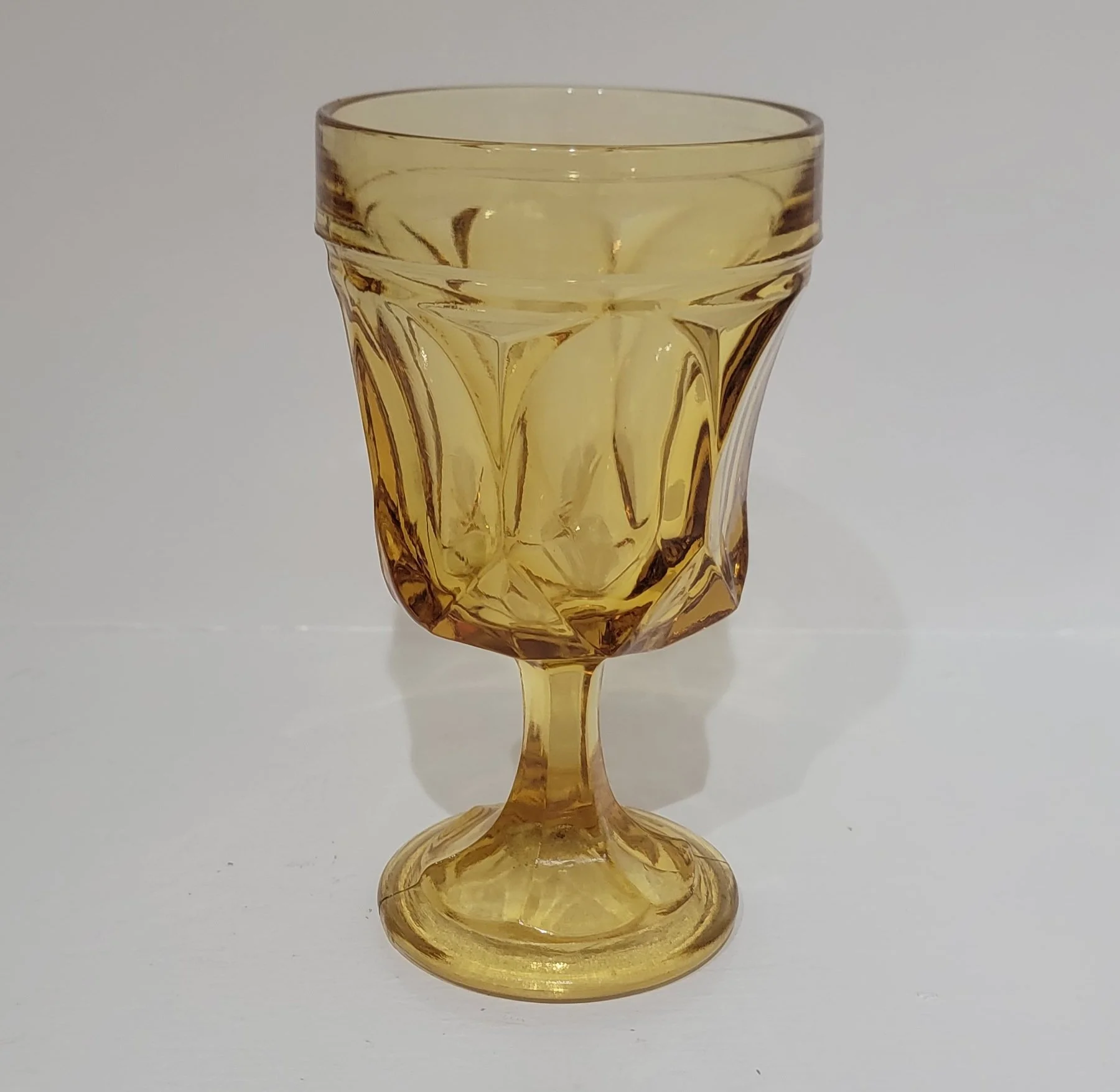 Anchor Hocking Fairfield Amber On the Rocks Goblet • Quantity in Stock: 11