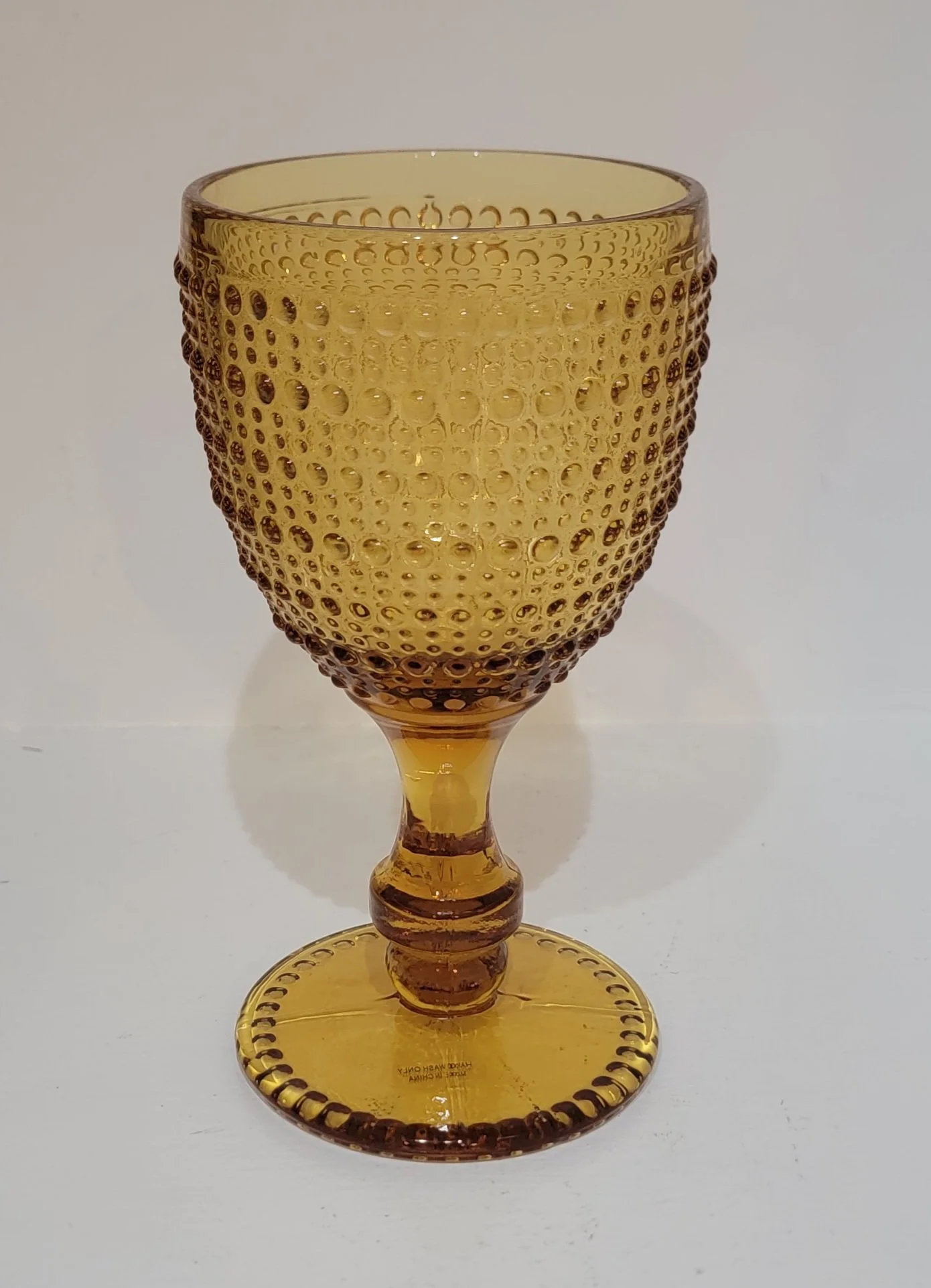 Amber Glass Goblet • Quantity in Stock: 5