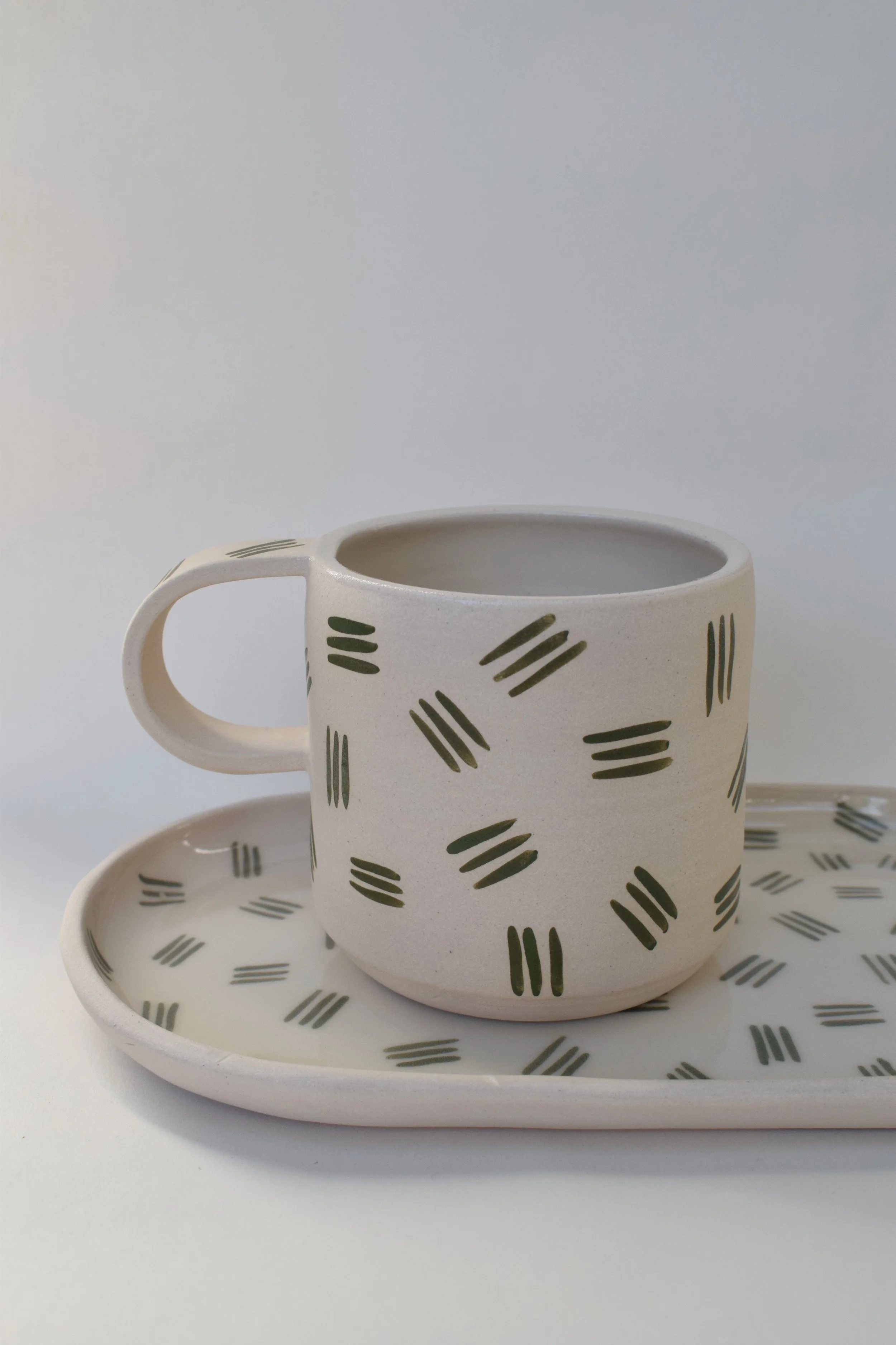 J Lucas Pottery_green dash tray and mug.jpeg